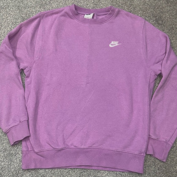 Nike Lavender Crewneck Sweatshirt - Men's Nike Pullover Sweatshirt - Mens Nike - Picture 1 of 5